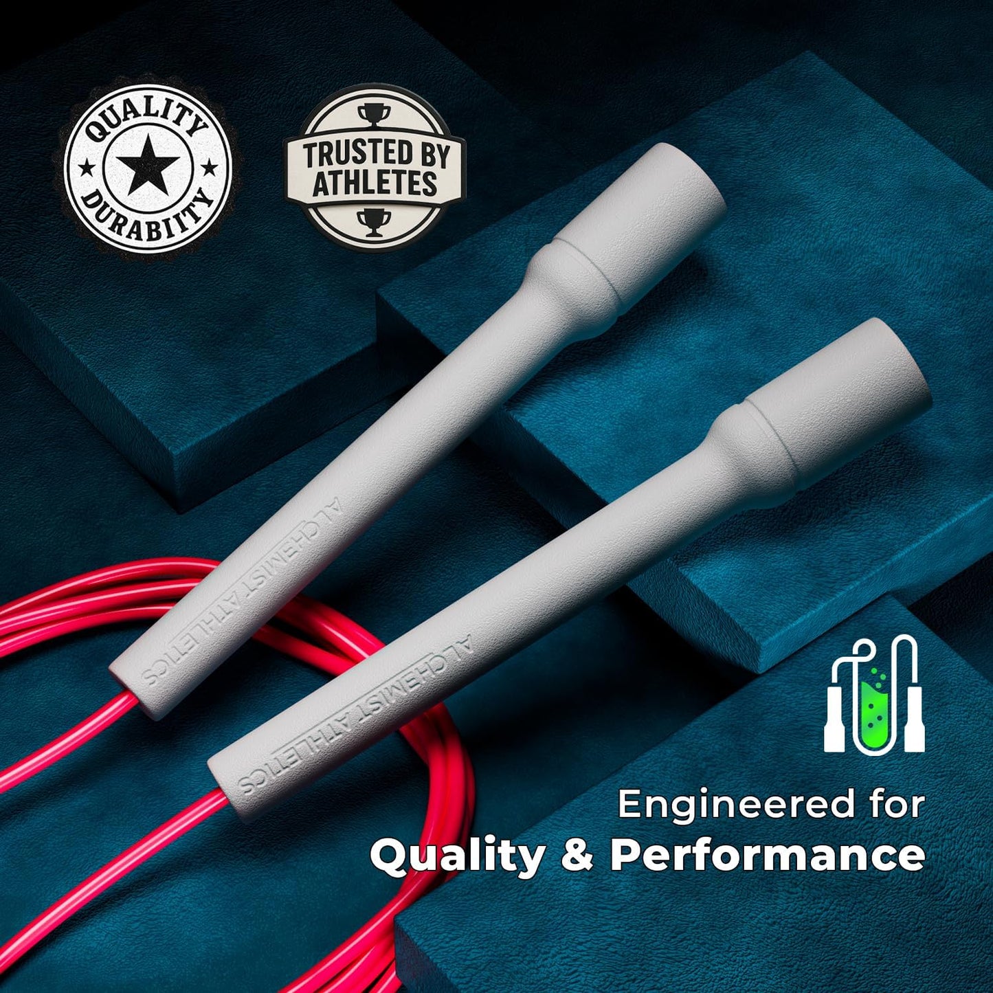 Jump Rope for Men and Women | Adjustable 10ft Skipping Rope | Freestyle/Speed Rope for Fitness, Cardio & Speed Training | Ergonomic Handles | 5mm Durable Cord | Tangle-Free