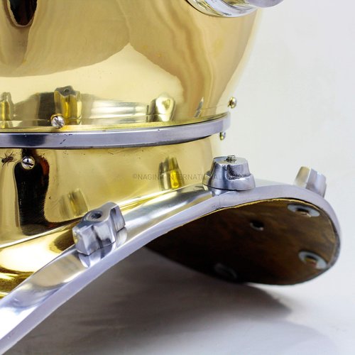 18" Scuba Diving Nautical Helmet | Maritime Ship's Decorative Helmet | Nagina International (18 Inches, Aluminum Nickel)