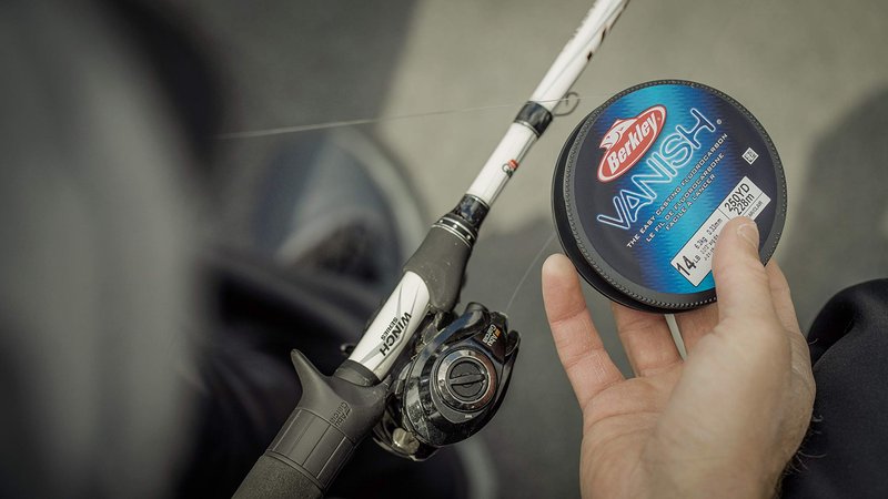 Berkley Vanish®, Clear, 12lb | 5.4kg, 2000yd | 1828m Fluorocarbon Fishing Line, Suitable for Saltwater and Freshwater Environments