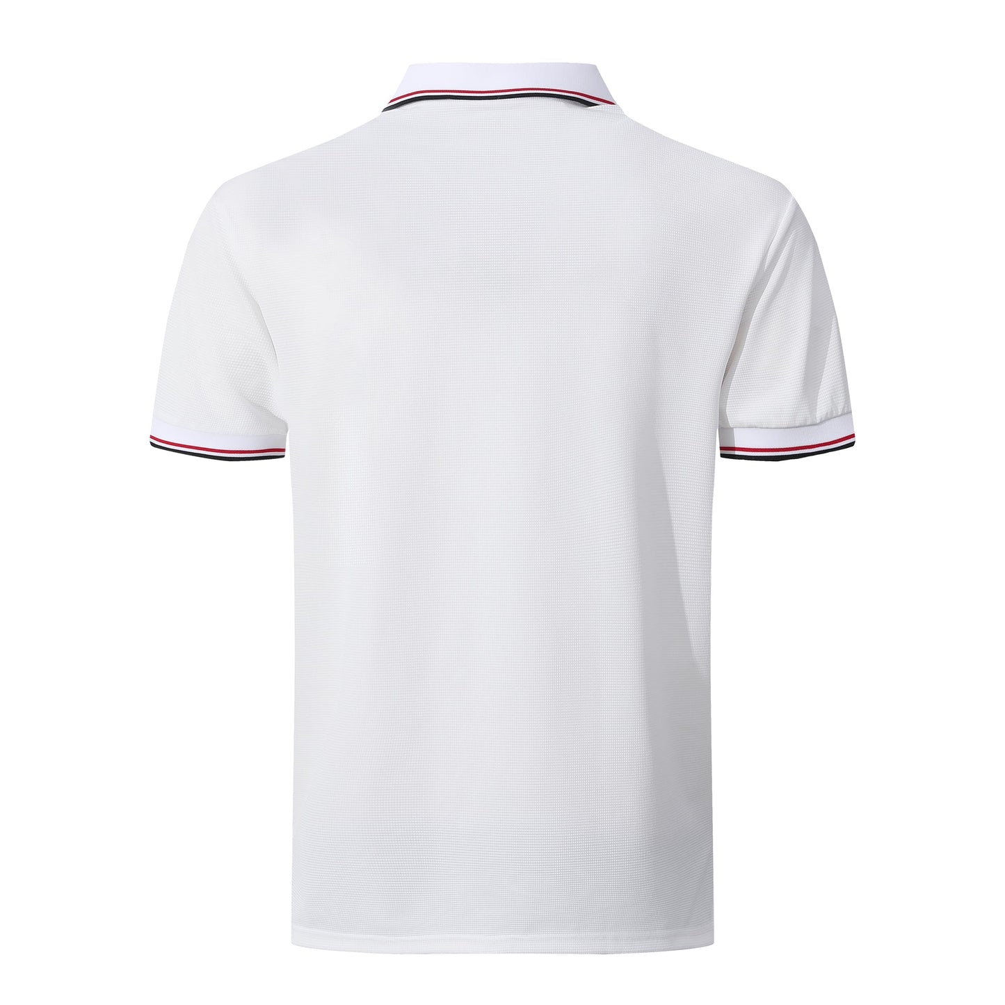 KAOKLRNI Men's Breathable Active Polo Shirts for Golf Quickly-Dry Performance Casual Wear Short Sleeve Tee White
