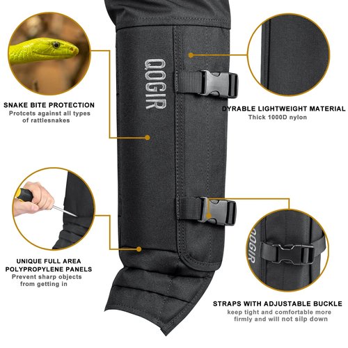 LUCKY CLOVER Total Protection Snake Chaps: Waterproof Snake Proof Chaps, Durable Briar-Proof Upland Hunting Chap, Snake-Guard Brush Protector Chaps, Lightweight Snake Protector Chaps