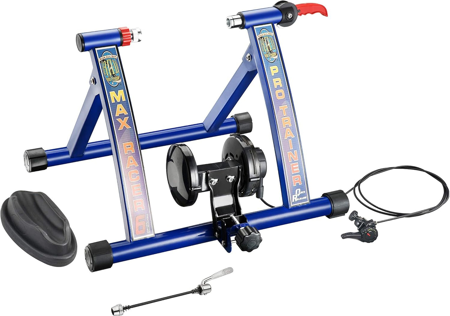 Indoor Bike Trainer – Convert Mountain, Road, or Beach Bicycle into a Stationary Exercise Bike for Indoor Riding All Year Round by Bike Lane (Silver)