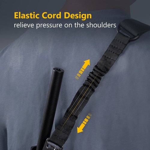 CVLIFE Rifle Sling Two-Point Sling Adjustable Length Gun Sling for Rifle with 2 Pack 1.25” Sling Swivel for M-Rail