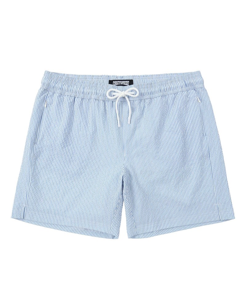CoozySphere Mens Swim Trunks 5" Quick Dry Beach Shorts Stretch Swimming Trunks Shorts with Compression Lining Zip Pockets L