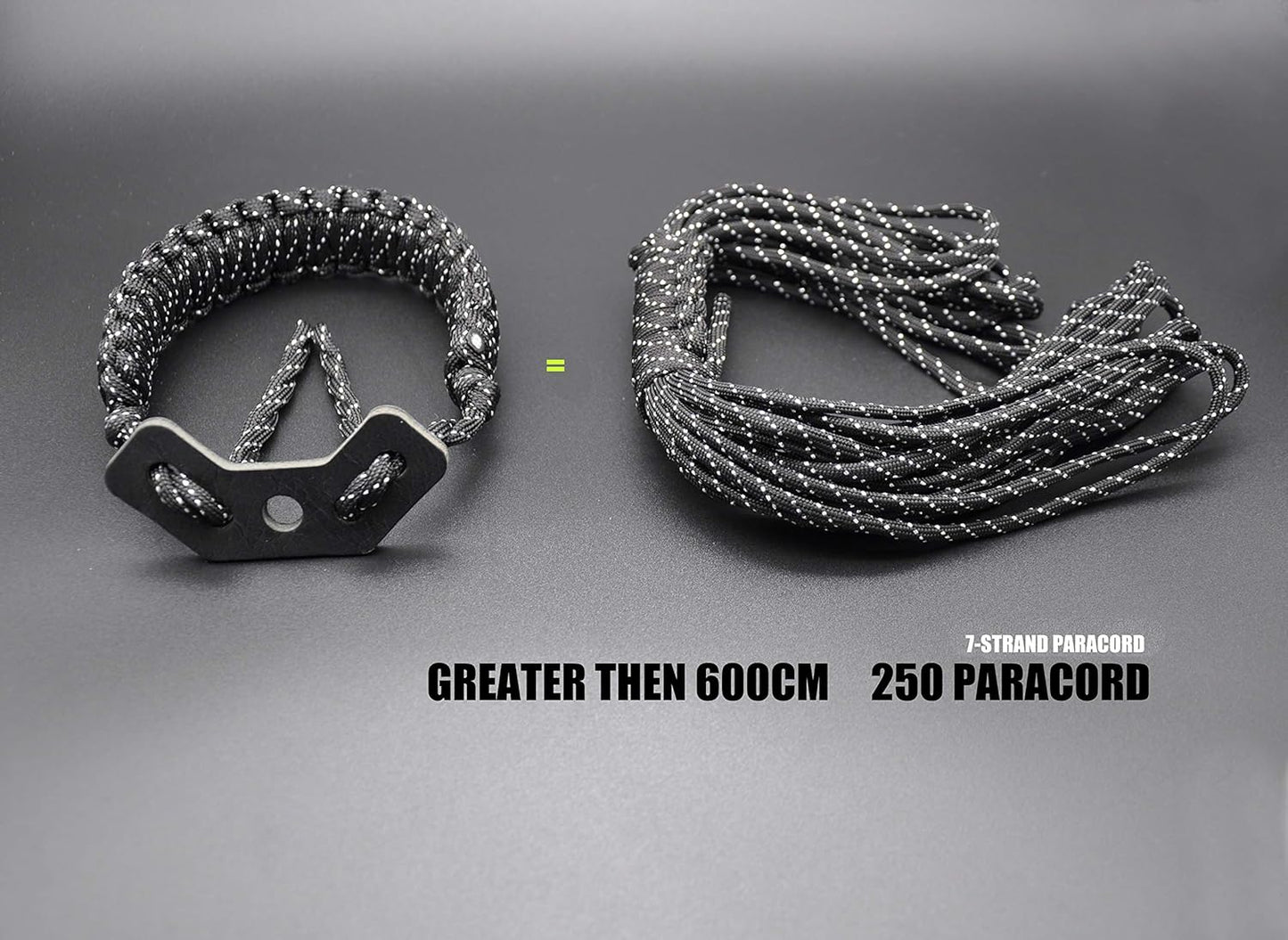 250 Paracord Bow Archery Wrist Sling - Multi Functional Survival Compound Wrist Sling for Hunting & Shooting - No Stabilizer Needed-Successive Length 20 Feet