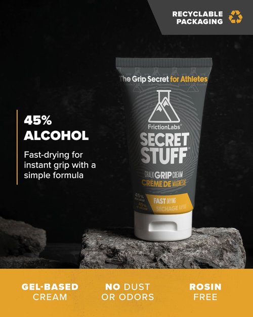 Friction Labs Secret Stuff Liquid Chalk, Original Formula with Alcohol - Sports Chalk Cream - Great Grip for Gymnastics, Rock Climbing, Weight Lifting, Pull-Ups, Deadlifts, Kettlebells, Pole