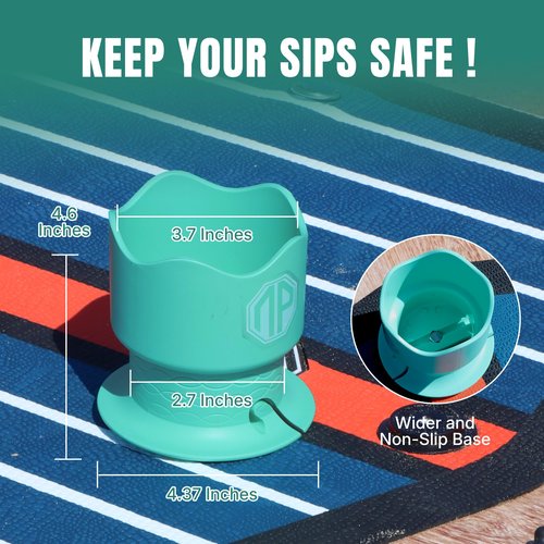 niphean Paddleboard and Kayak Cup Holder, Versatile Drink Holder for Various Container Sizes, Durable and Stable Accessory for SUP, Kayak & Boat