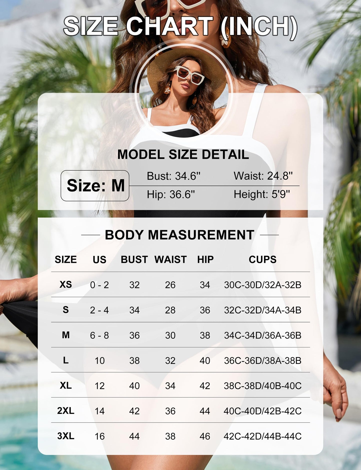 Blooming Jelly Women One Piece Swimsuit Tummy Control Swim Dress Color Block Modest Bathing Suit Retro Swim Suit Skirt(X-Large,Black)