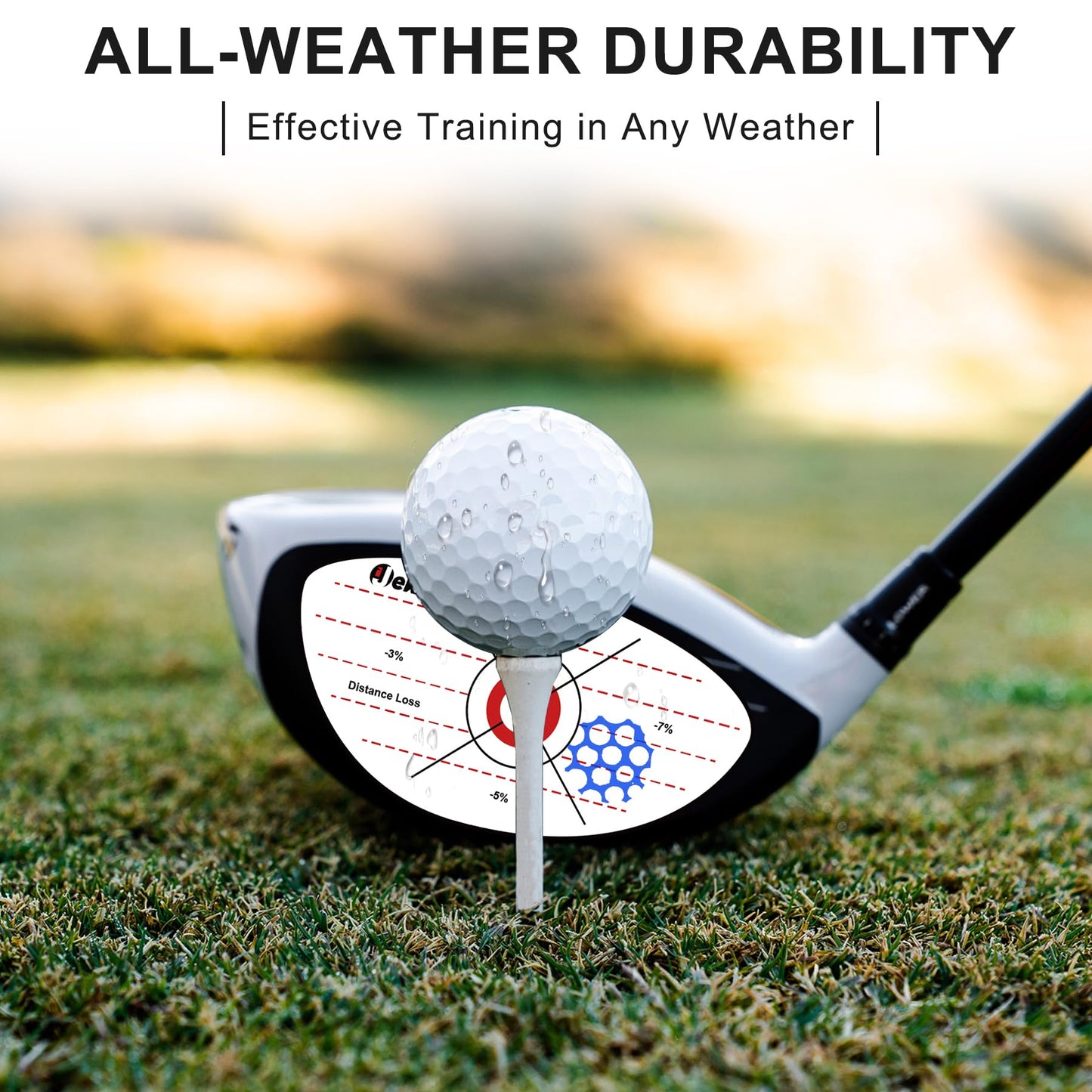 IJEKER Golf Impact Tape - High-Resolution Strike Stickers for Iron, Wood & Fairway Clubs, Non-Residue, Swing Training Aid Impact Labels, Mixed Club Types, 156pcs