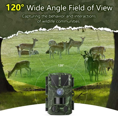 BoxLegend Trail Camera WiFi 4K 48MP Game Cameras with Night Vision Motion Activated Waterproof IP65 Trail Cam 32G SD Card 0.2s Trigger Time 120° Wide-Angle for Outdoor Wildlife Detection, Monitoring