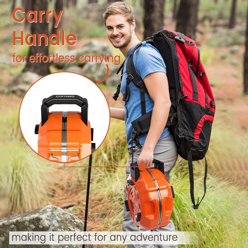 Cofiyard 20,000 BTUs 2 Burner Propane Camping Stove, Portable Folding Camp Stove with Adjustable Burners, Regulator and Carrying Bag, Dual Gas Stoves Easy Carrying Handle for Tailgating, Camping, BBQ