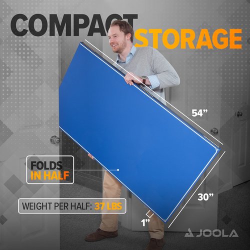 JOOLA Tetra - 4 Piece Ping Pong Table Top for Pool Table - Includes Ping Pong Net Set - Full Size Table Tennis Conversion Top for Billiard Tables - Easy Assembly & Compact Storage - Incl. Foam Backing