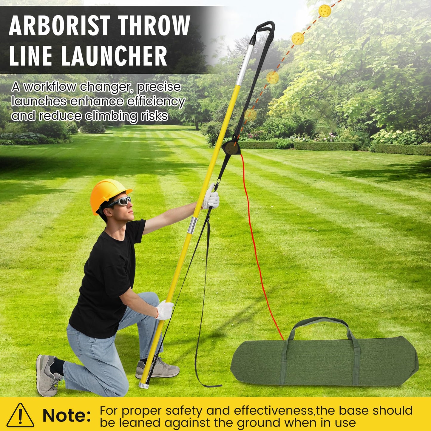 Innisle Slingshot Arborist Throwline Launcher with Trigger, High Precision Arborist Throw Line Launcher, Suitable for Tree Trimming, Hanging Christmas Lights and Hang Ham Radio Antennas