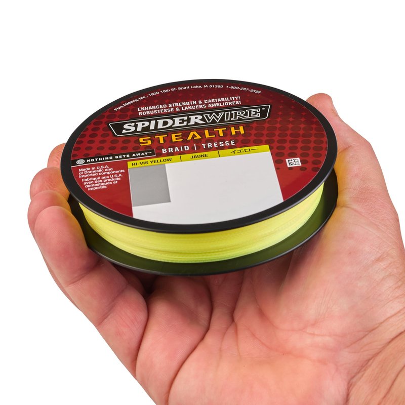 SPIDERWIRE SCS6Y-125 Stealth, 125-Yard/6-Pound, Hi-Vis Yellow
