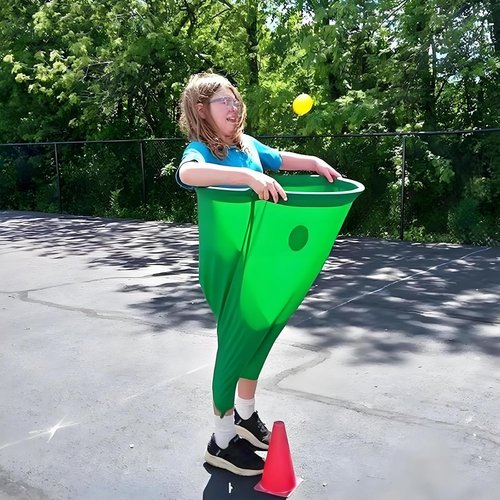 Granny Pants Yard Game, Oversized Granny Pants Outdoor Game for Adults, 2/4/6 Elastic Balls+Pump, Backyard Parties and Field Day