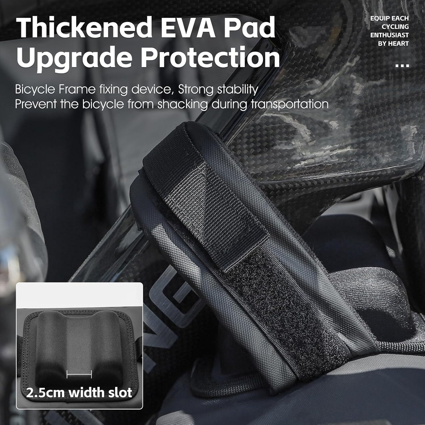 ICOCOPRO Bike Pads for Pickup Truck Tailgate With Secure Frame Straps, Protection Pad for Bike and Truck