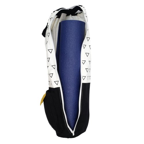 Open Road Goods Eco Friendly Yoga Mat Bag | Organic Yoga Bag For Extra Wide Mats | Yoga Mat Carrier for Men & Women: Full Zip, Adjustable Carry, Pockets, 100% Cotton Canvas