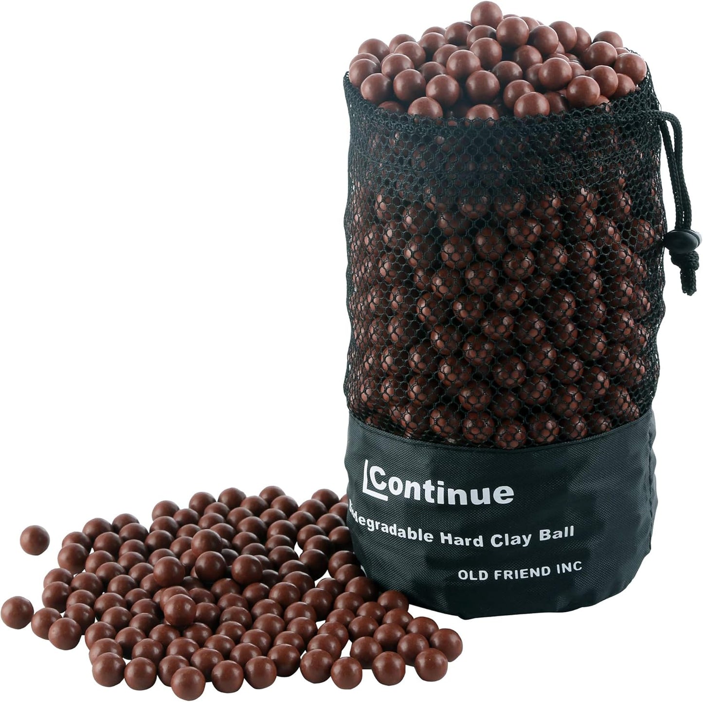 1500 Pieces Diameter 3/8" Slingshot Ammo Biodegradable Hard Clay Ball.
