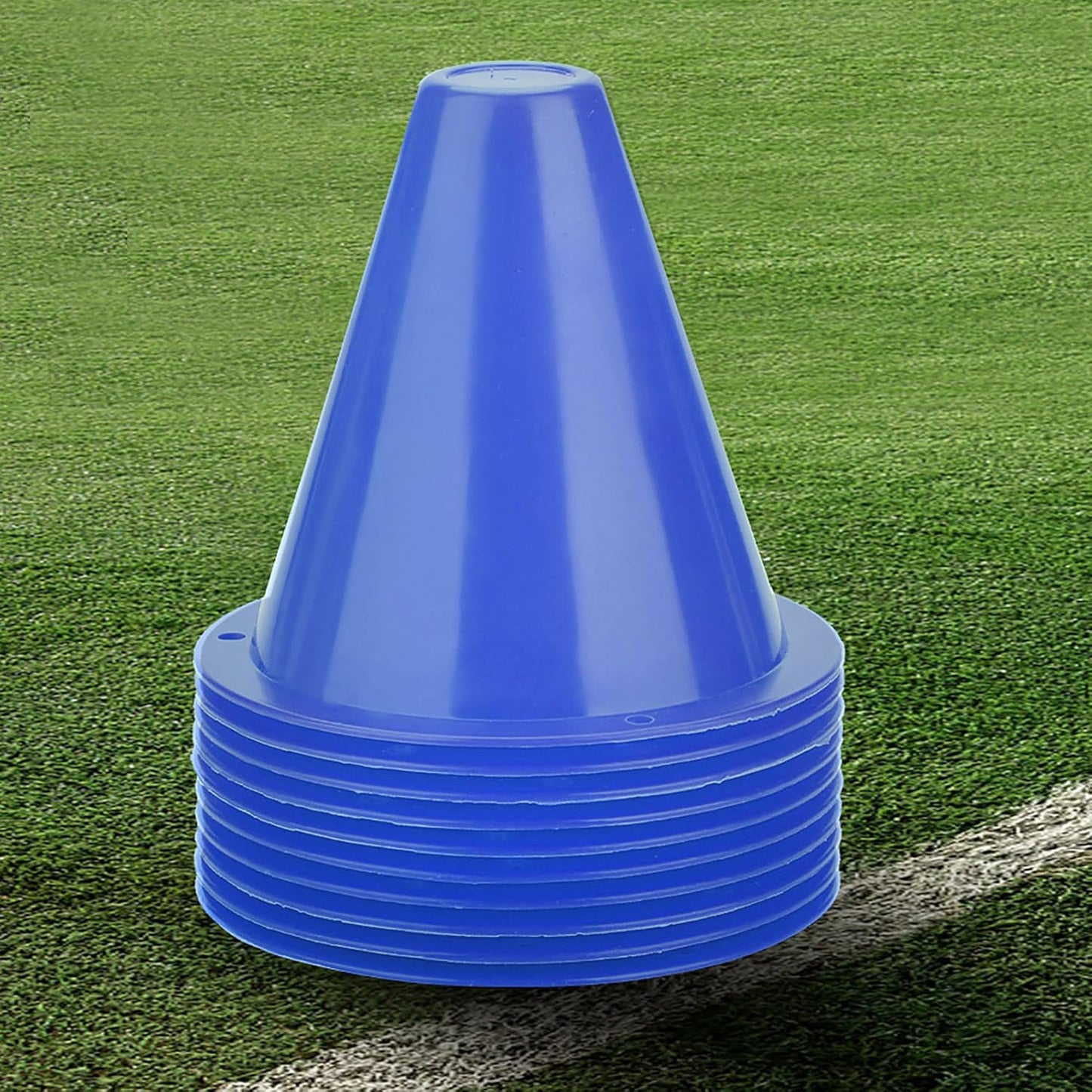 10-Pack Football Training Cones, Bracket Accessories, Obstacle Marking Set