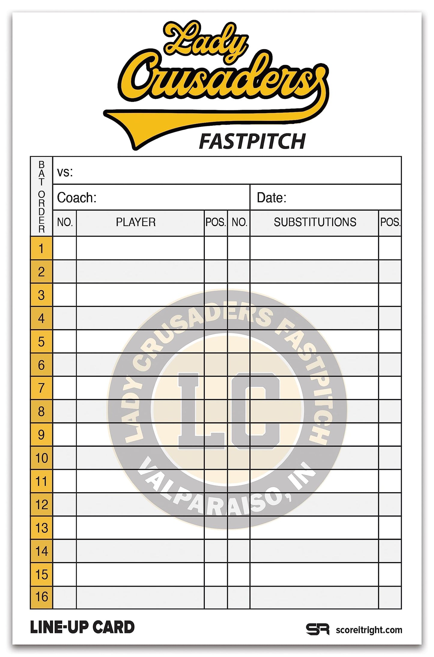 Score It Right Custom Baseball/Softball Lineup Cards – Personalized Lineup Cards – 32-Pack 4 Part Carbonless Paper Lineup Cards for Softball and Baseball – 5.5 x 8.5-inch Cards