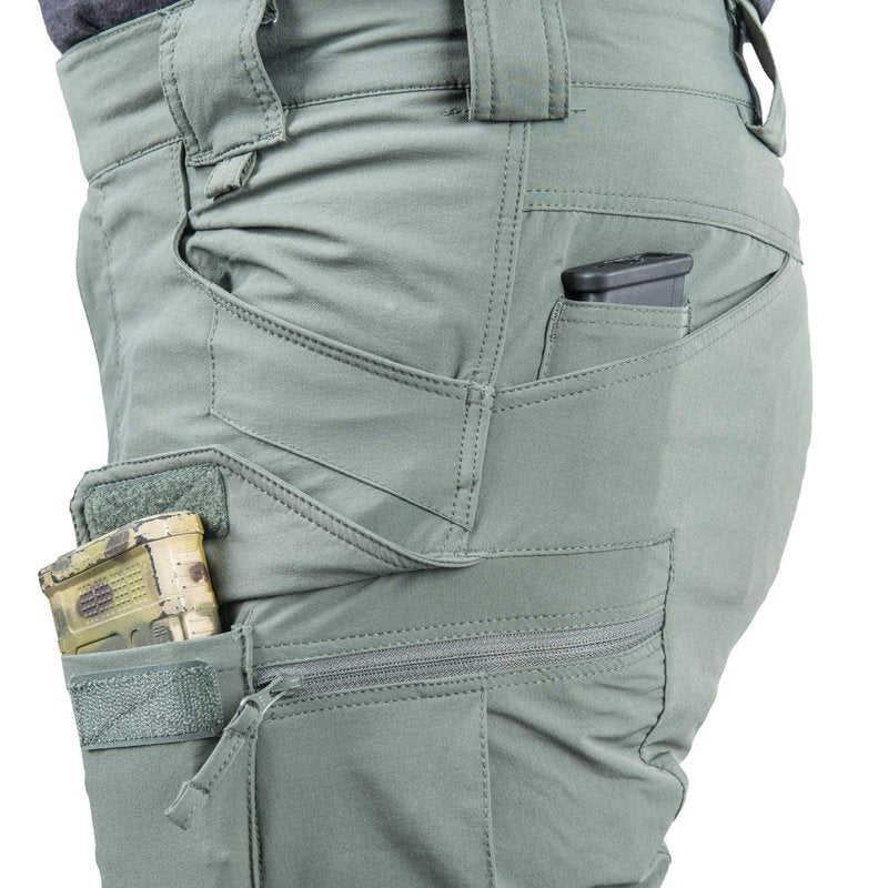 Helikon-Tex OTP Outdoor Tactical Pants - Water Resistant Ripstop Mens Cargo Pants - Outback Line - Lightweight, Hiking, Law Enforcement, Work Pants, Khaki Waist 34 Length 32