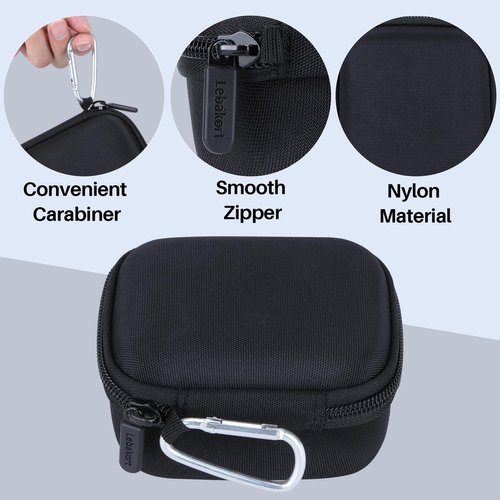 Lebakort Storage Case Compatible with Bushnell Golf Phantom 3 2 Slope/Izzo Swami KISS 2.0 Handheld Golf GPS Ragnefinder (Black Case)