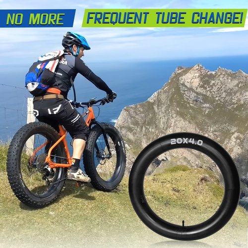 2 Pack 20x4 Fat Tire Bike Inner Tubes with AV 32mm Valve, Premium Butyl Rubber 20 x 3.5-4.5" Inner Tube with 2 Tire Levers, 20 x 4.0 Fat Tire Tube for Road/Mountain/E Bike by Hydencamm(2 of One Size)