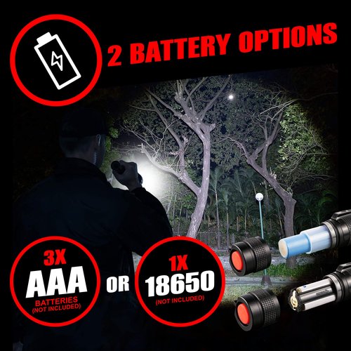 GearLight LED Tactical Flashlights High Lumens - Mini Flashlights for EDC Carry - Compact Powerful Emergency Flashlight Made from Military-Grade Aluminum - Drop Resistant and Water Resistant