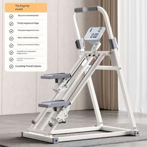 Foldable Stair Stepper Machine with Adjustable Handlebar & Step Counter - Compact Stair Climber for Home Gym, Cardio Workout Equipment, Space-Saving Step Machine for at-Home
