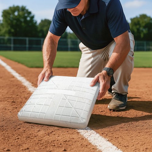 Cannon Sports Pro Style Set of 3 Bases for Baseball and Softball – 15" x 15" Molded Base Set with Waffle Bottom & Anchors - Includes 1st, 2nd, 3rd Base