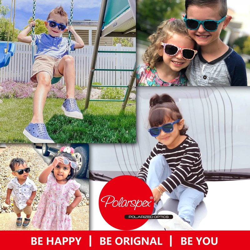 Pete the Cat Toddler Kids Boys and Girls Polarized Retro Sunglasses - BPA Free