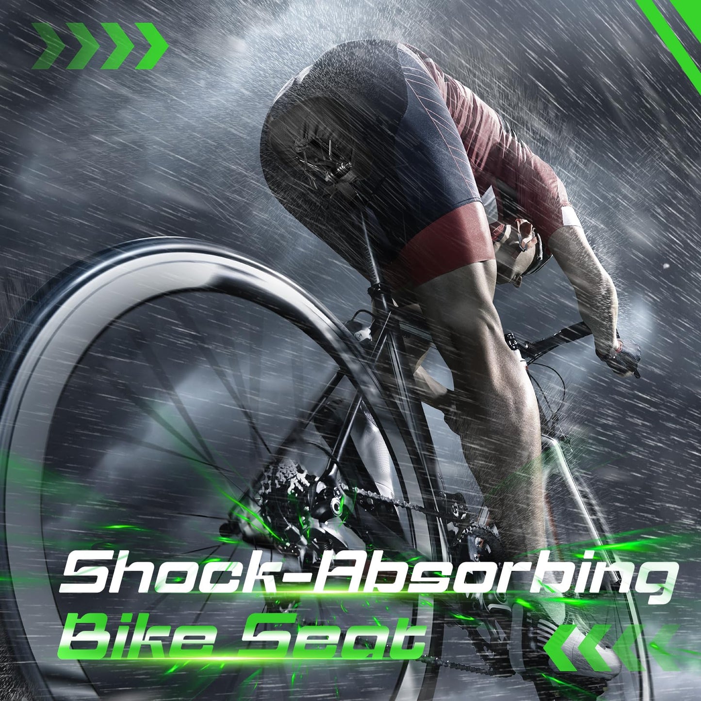 Zacro Gel Bike Seat - Extra Soft Bicycle Saddle Cushion with Water&Dust Resistant Cover