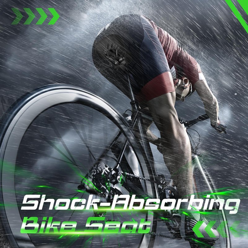 Zacro Gel Bike Seat - Extra Soft Bicycle Saddle Cushion with Water&Dust Resistant Cover