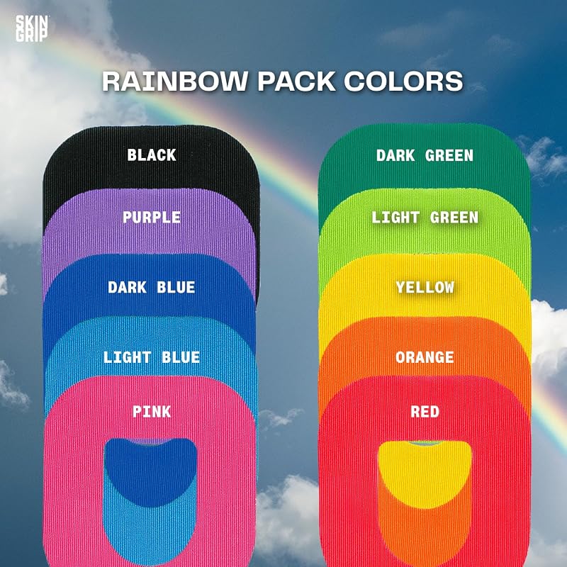 Skin Grip Omnipod 5 Adhesive Patches - Rainbow Pack (Also Fits OmniPod Dash)