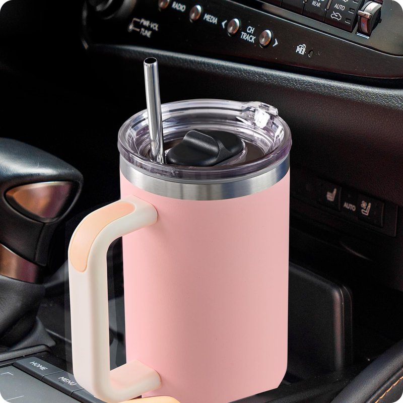 Prurex 40oz Tumbler Lid for Stanley Quencher 2.0 Cup, Replacement Lids Fit for Stanley Quencher ProTour Tumbler 40 OZ, Straw Friendly Tritan Lid Cover for Work & Everyday Use