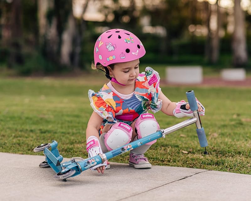 Girls in Wonderland Variation: Simply Kids Bike Helmet with DIY Stickers, CPSC & CE Certified