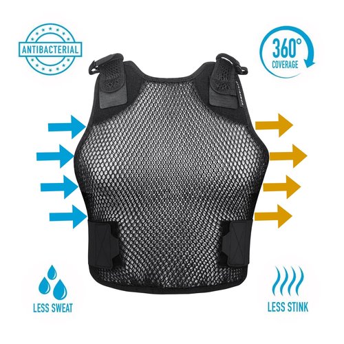 HUNTARMOR Adjustable Lightweight Ventilation Vest: Helps Increase Air Flow Under Tactical Gear Comfort