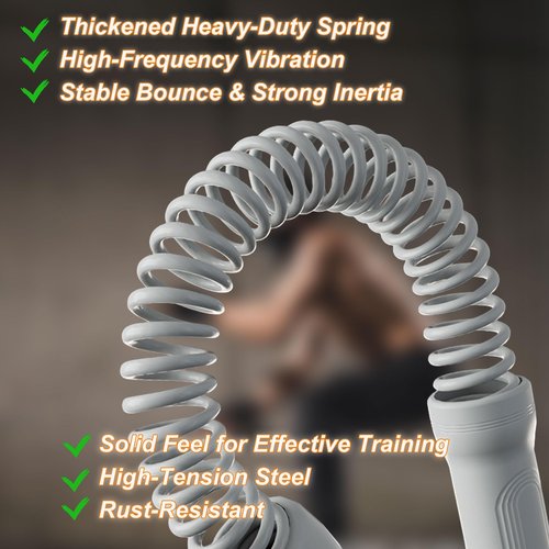 Ropeless Battle Ropes for Home Gym - Cordless Training Rope Fitness Equipment for Men & Women, Weighted Workout Ropes for HIIT, No-Jump Full-Body Exercise, Heavy Resistance & Travel-Friendly (Black)