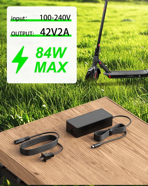 VHBW 42V for Phantom Gogo Electric Scooter Charger Compatible with Phantom Gogo A8/A9/A10 Electric Scooter