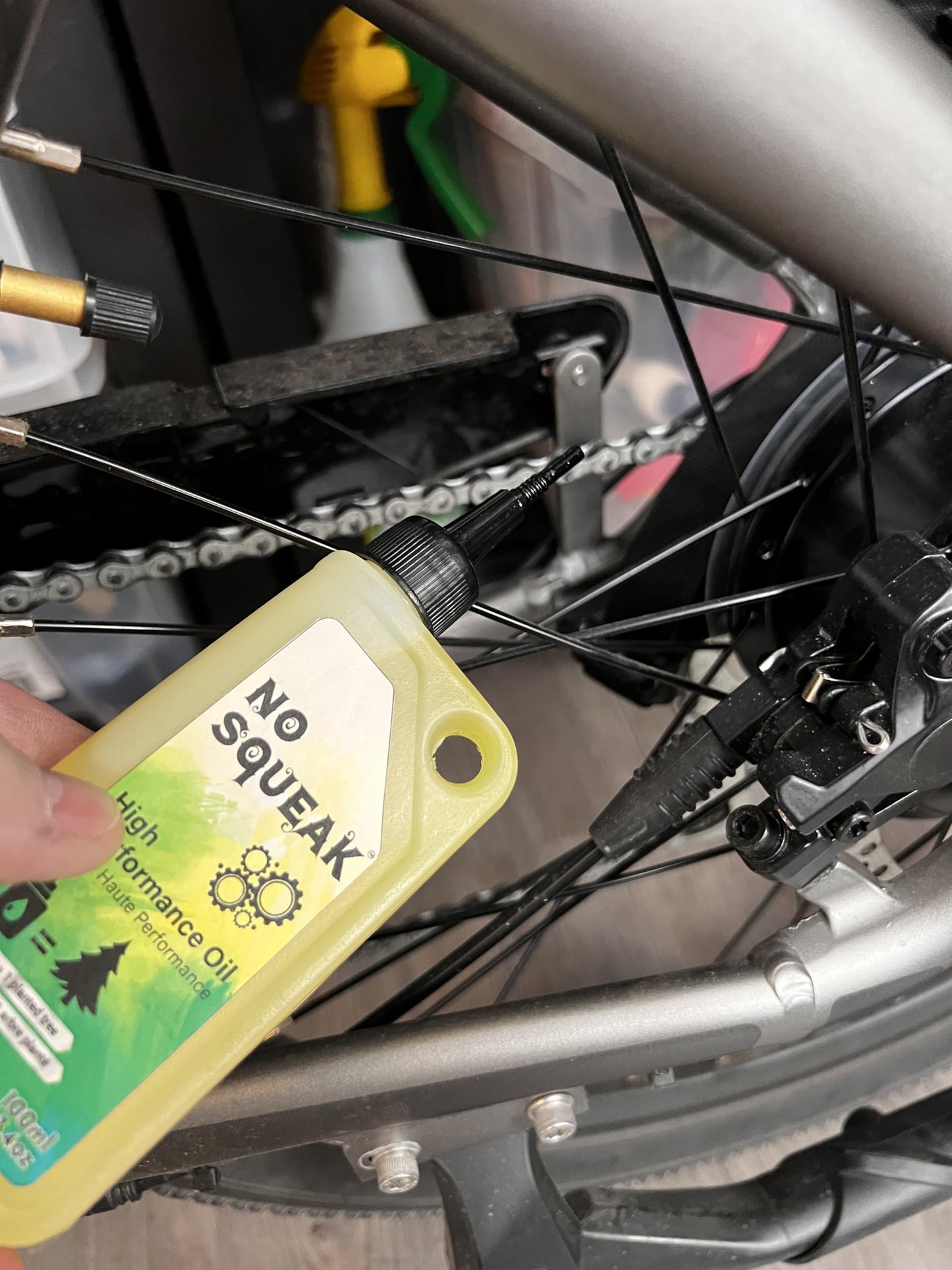 No Squeak 3.4oz High Performance Penetrating Oil – Bike Chain Lubricant, Door Hinge & Lock Lubricant, Rust Remover, Multi-Purpose Non-Toxic Lubricating Oil