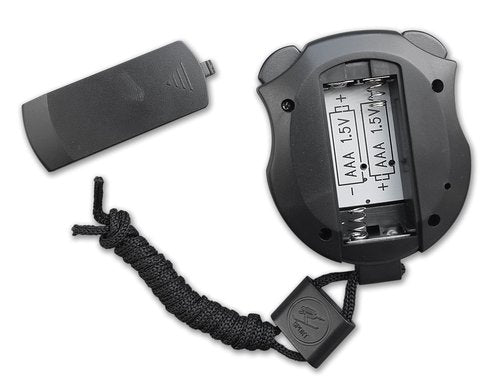 Digital Stopwatch - No Bells, No Whistles, Simple Basic Operation, Silent, Clear Display, ON/Off, Child Friendly, AAA Batteries (Included), Black