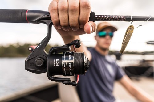 Ugly Stik Ugly Tuff Spinning Spinning Reel, Size 25, 5 Stainless Steel Ball Bearing System, Oil Felt Front Drag Drag, Max of 16.5lb I 7.5kg, Black