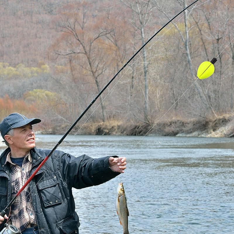 Trout Float Foam Teardrop Strike Indicators - 30 Pcs in Red, Green, Yellow - ShinyRelief