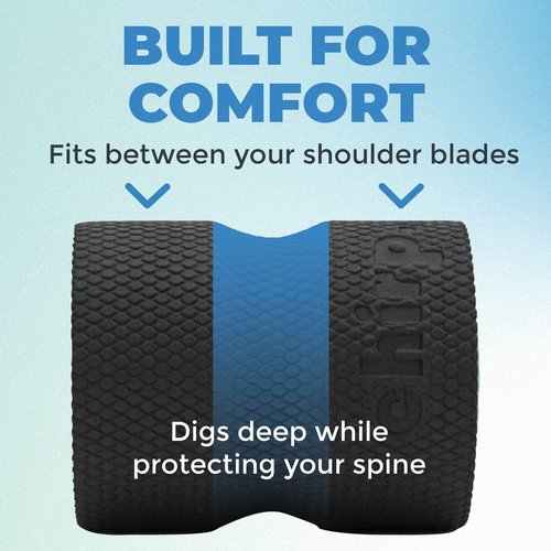 Chirp Wheel Foam Roller - Targeted Back & Neck Pain Relief, Muscle Massage, Trigger Point Therapy, High-Density Foam Tool for Physical Therapy, Stretching & Exercise, 500lbs Capacity, 4 Inch Mint