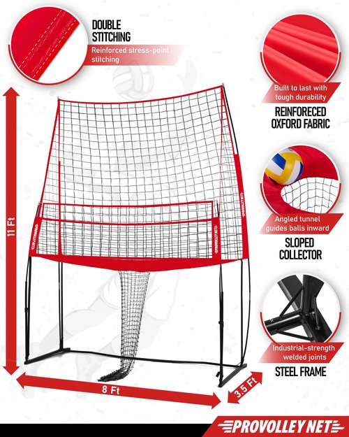 Volleyball Training Equipment Net for Backyard Park, Volleyball Training Net with Adjustable Height Indoor Outdoor, Trainer Kit, Ideal for Portable Spike Trainer and Practice for Teenager Adult