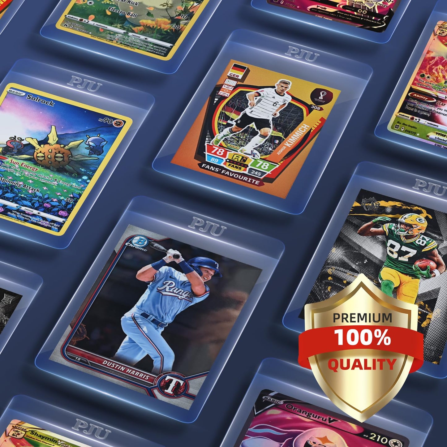 100ct Semi Rigid Card Holders & 100ct Card Sleeves for PSA, SGC, BGS, CSG Graded Card Submissions, Semi Rigid Card Sleeves, Baseball Card Protectors, PSA Graded Card Sleeve for Trading Card