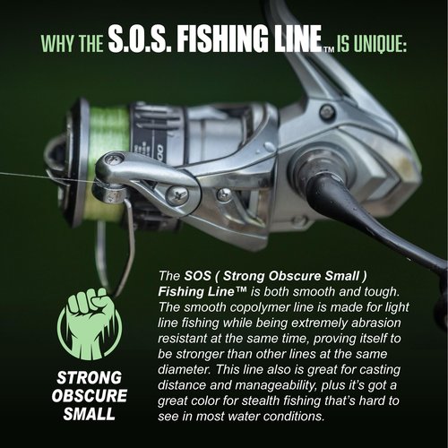Trout Magnet Leland's Lures S.O.S. Fishing Line, Fishing Equipment and Accesories, 350 yd, 4 lb Test, (87665)