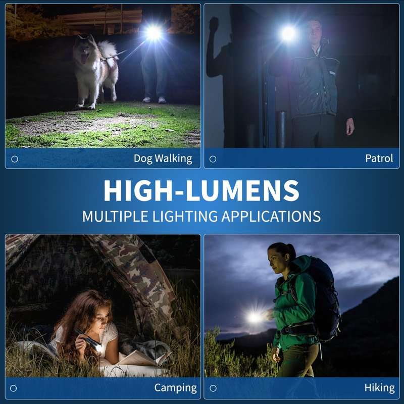 Sigoobal Flashlight LED Rechargeable Flashlights High Lumens, 99,000 LM Super Bright Powerful Flashlight, High Powered Flash Lights Waterproof Handheld Flashlights for Home Camping Hiking(2 Pack)