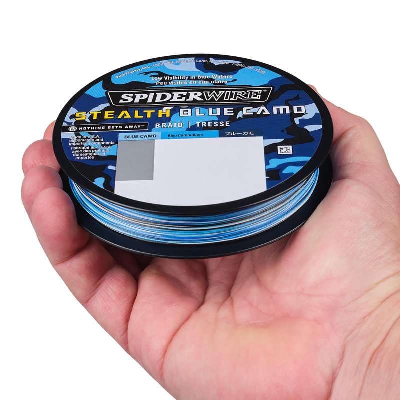 SpiderWire Stealth® Translucent Superline, Translucent, 65-Pound Break Strength, 200yd Braided Fishing Line, Suitable for Saltwater Environments