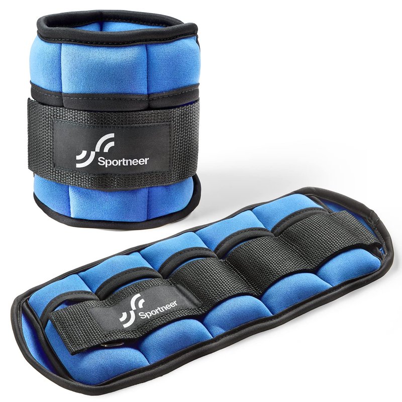 Sportneer 6.5 lbs/Pair Adjustable Ankle Weights for Men and Women, Weighted Leg Strength Training for Yoga Walking Running Aerobics Gym Physical Therapy